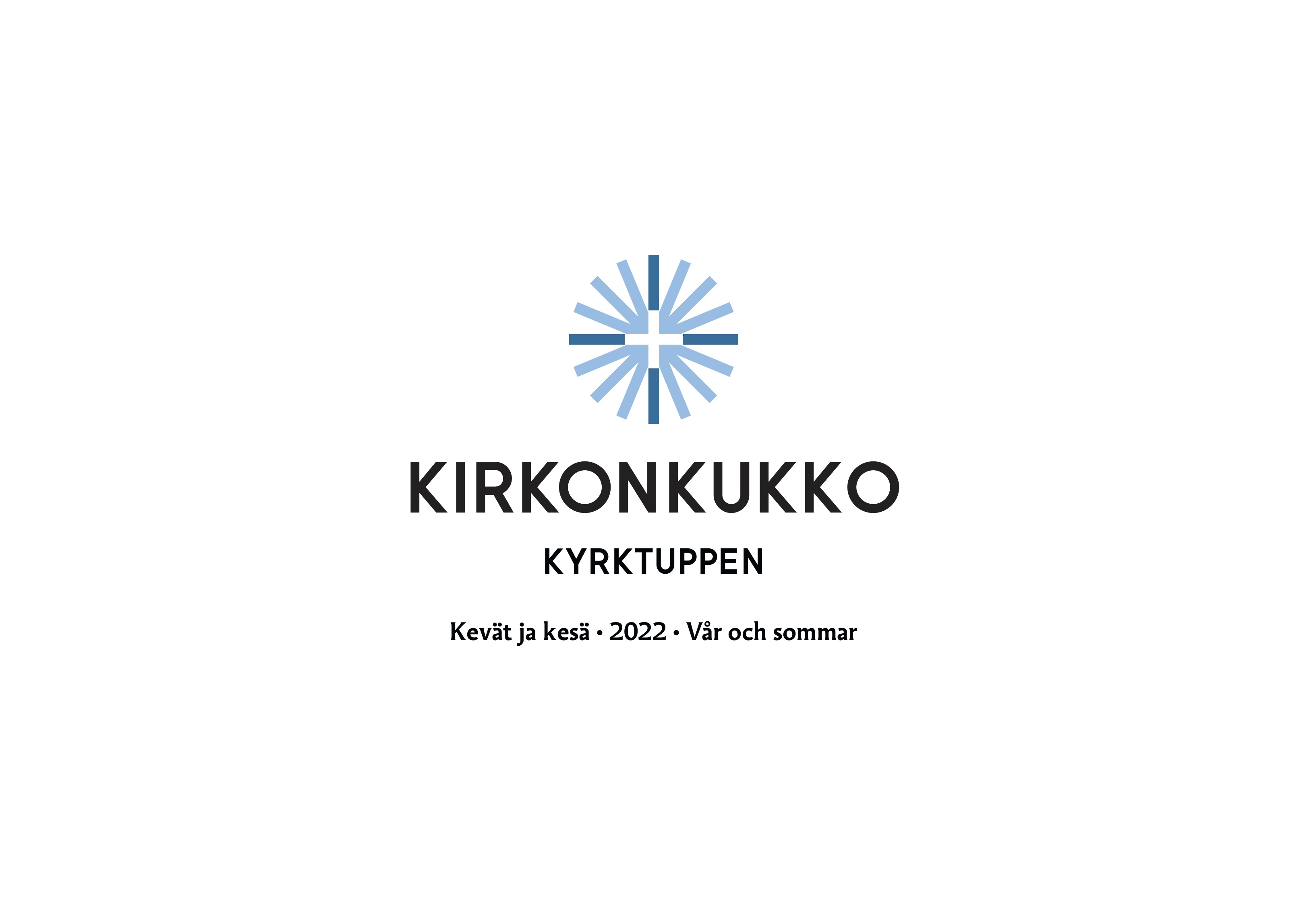 Seurakunnan lehden logo, jossa lukee kevät ja kesä 2022.